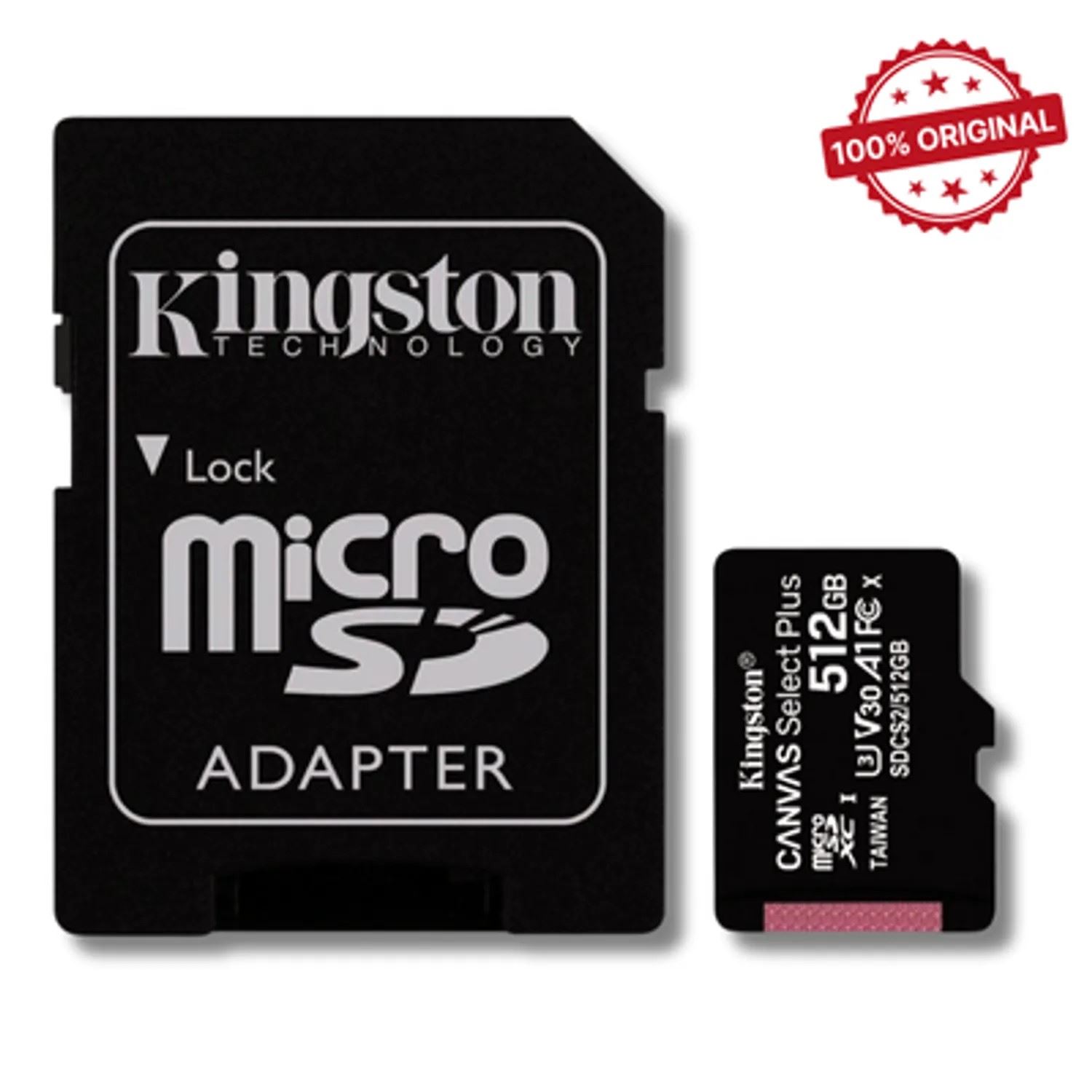 Memoria Micro SD Kingston 512GB Clase 10 Original 100Mb/s